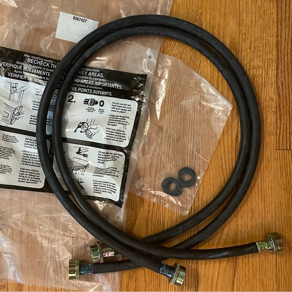 ♻️FWP! Washing Machine Hoses: FSP 8471377 and FSP 8471378.  NEW/Unused